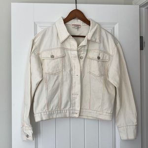 White denim jacket
